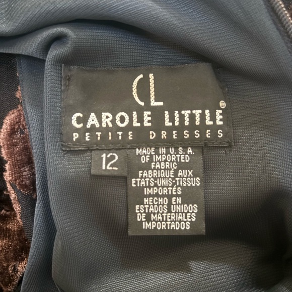 Y2K Vintage Maxi Dress Velvet Burnout Sz 12 Sheer Black Brown Floral Whimsigoth - Picture 2 of 12